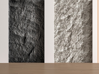 rubble background wall molten rock 3d model