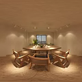 Charming Cafe Building Exterior With Outdoor Lights Staircase Seating And Tree Branches