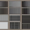 Various Venetian Blinds Styles In White And Gray For Home Window Decor
