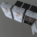 Distribution Box Central Control Power Supply Box Distribution Cabinet General Control Electric Box Substation Transformer Low Face Number Low Mold Simple Mold Game Video Level Super Realistic 3d model