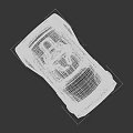 Mitsubishi Heavy Industries Compact Autonomous Car With Transparent Cabin And Red Stripe Design
