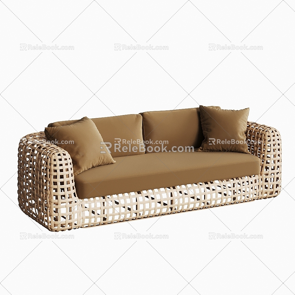 Qui outdoor sofa 3d model