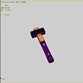 Rubber Hammer Rubber Hammer Hardware Tools Tile Paving Decoration Tools 3d model
