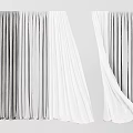 Modern Gray And White Velvet Curtain Drapery Design For Interior Decoration