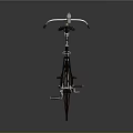Vintage Bicycle With Black And Silver Frame Large Wheels Classic Design