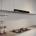 BOSS gas stove range hood combination kitchen appliances 3d model