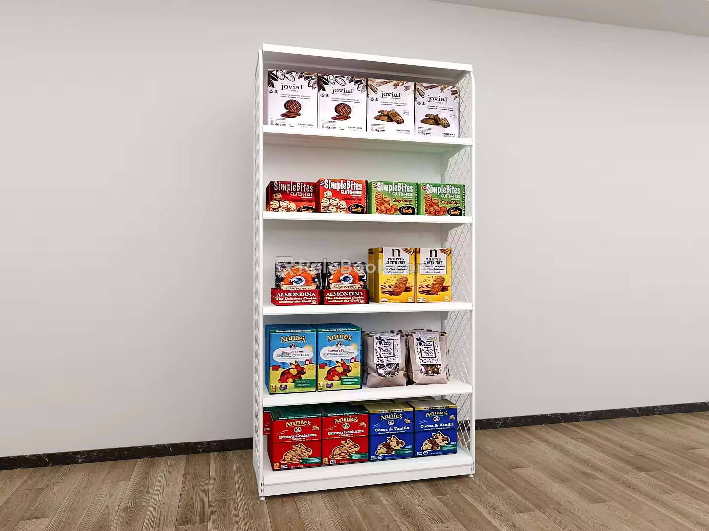 Modern shelf side cabinet in stock 3d model