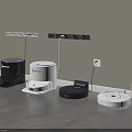 Modern Home Floor Cleaning With ECOVACS Robotic Vacuums Black White Models And Charging Stations