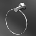 Sleek Modern Stainless Steel Towel Ring With Circular Design Wall Mounted Bathroom Accessory