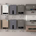 Different Home Water Heaters With Various Colors And Styles For Daily Use