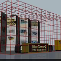 BlueSword Exhibition Display With Multiple Panels Showing Product Images And Brand Logo