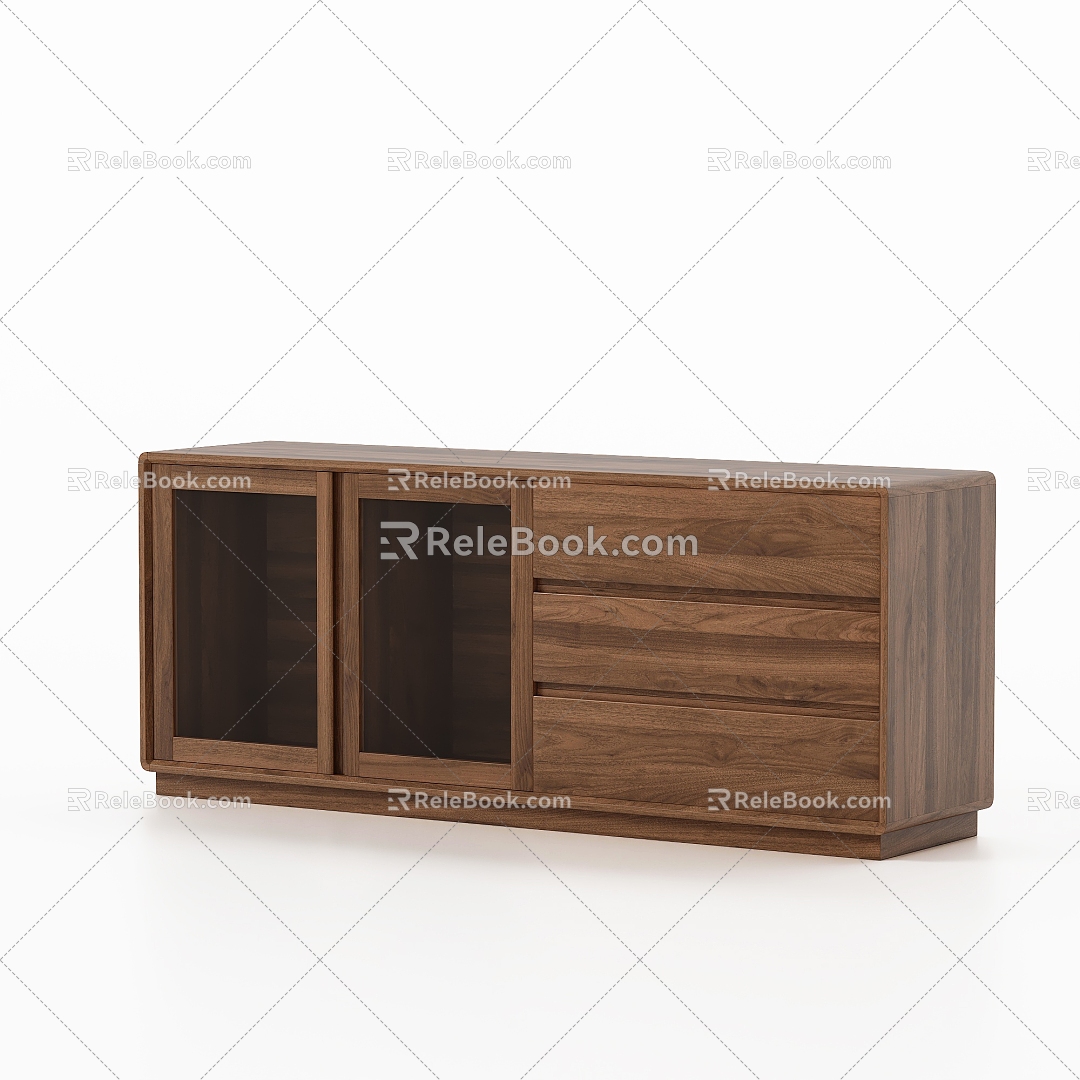 Nordic Restaurant Sideboard 3d model