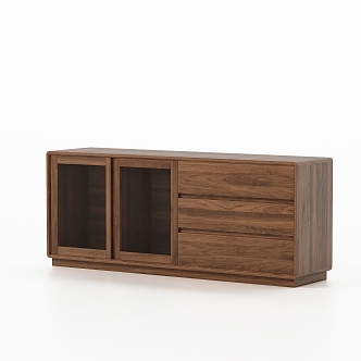 Nordic Restaurant Sideboard 3d model