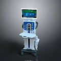Mobile Medical Monitoring Equipment With Large Display Screen And Control Panel