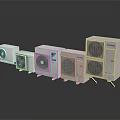 Air Conditioner Fans Multiple Models With White Design And Efficient Cooling For Home Office Use
