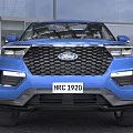 Stylish Blue Ford SUV With Modern Front Grille And Headlights 3d model