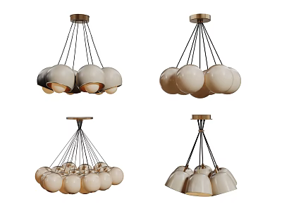 Modern Chandelier Art Chandelier Spherical Chandelier 3d model