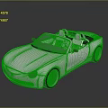 Silver Convertible Sports Car With Modern Design Sleek Lines And Two Seater
