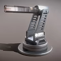 Tactical Modern Metal Weapon Design With Detailed Base And Durable Structure Components 3d model