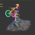 Modern Racer Motorcycle Rider Sports Star Athlete 3d model