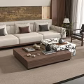 Middle Ancient Style Coffee Table 3d model