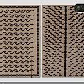Modern Minimalist Square Rugs With Wavy Patterns Abstract Motifs And Border Details