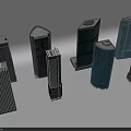 Modern Commercial Complex Featuring Multiple High Rise Skyscraper Buildings 3D Model 3d model