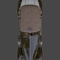 Functional Vintage Convertible Car Featuring Dark Brown Silver Body Classic Design Round Headlights And Wheels