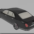 Black Luxury Sedan With Light Interior And Black Wheels Red Brake Calipers