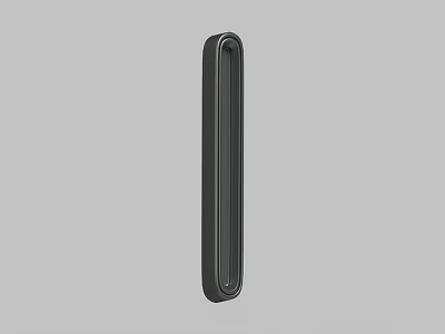Minimalist Black Rectangular Handle With Sleek Design And Smooth Surface For Modern Furniture 3d model