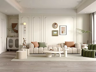 French Living Room 3d model
