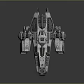 Modern Fighter Science Fiction Fighter Science Fiction Fighter Space Fighter 3d model