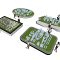 Detailed Commercial Architectural Models for Urban Planning Business Presentations and Showcases