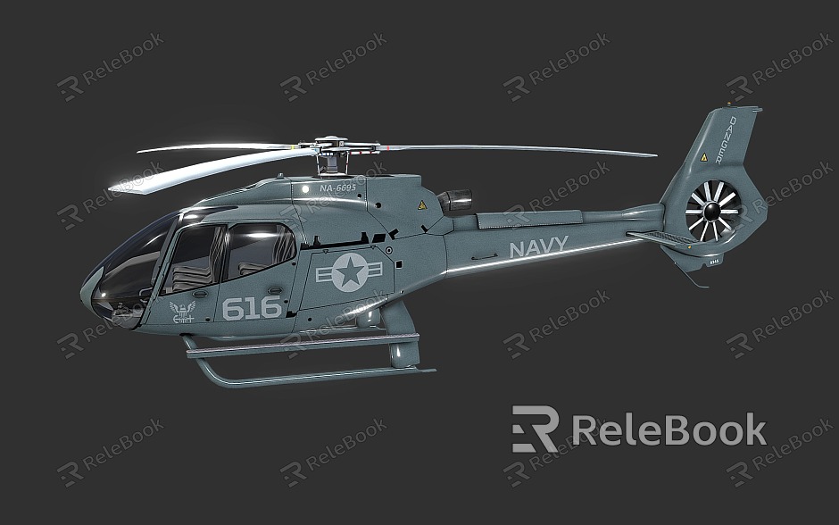 Helicopter Airbus H130 Military Helicopter model