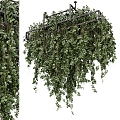 hanging plant fishing plant hanging basket 3d model