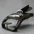 Modern Black Piano With Sleek Design Transparent Stand And Stool