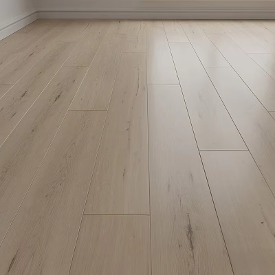 Modern Light Colored Wooden Flooring With Natural Grain And Plank Design 3d model