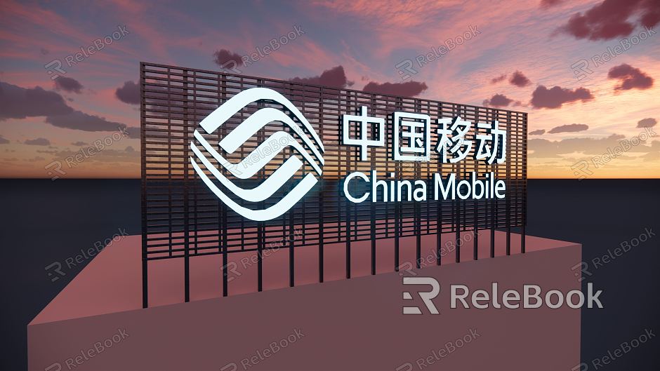 Modern Billboard China Mobile model