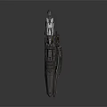 Futuristic Sci-Fi Spaceship 3D Model Design With Streamlined Metallic Body Detailed Cockpit And Engines