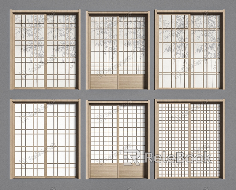 Japanese door sliding door model