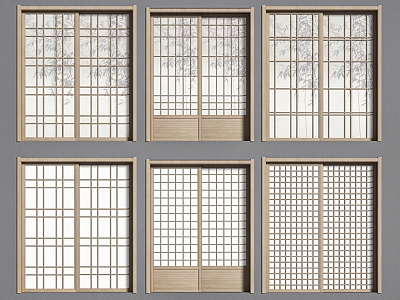 Japanese door sliding door model