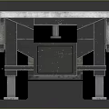 Modern Silver Flatbed Trailer With Long Flat Surface And Multiple Wheels