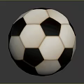 Traditional Black and White Soccer Ball Sports Equipment with Classic Hexagonal Panel Design
