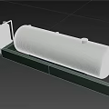 Industrial Green Storage Tank System With Two Cylindrical Tanks On Metal Frame Base