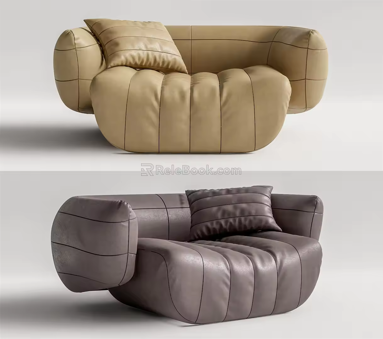 Modern single sofa 3d model