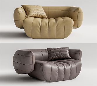 Modern single sofa 3d model