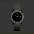 Stylish Modern Fashion Watch With Black Dial And Blue Metallic Strap Design Details
