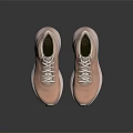 Light Pink Modern Casual Sneakers With White Laces And Breathable Mesh Upper
