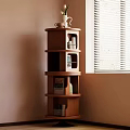 Log Middle Style Storage Rack 3d model