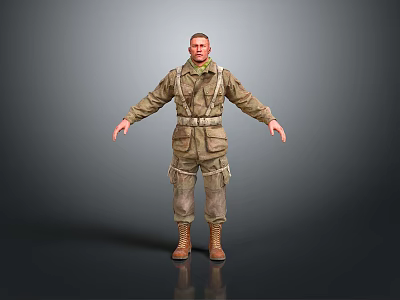 Military Modern Soldier Modern Military Mercenary Male Soldier Male Detective Male Agent 3d model